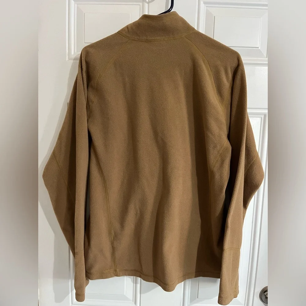 The North Face Polartec Classic 1/4 Zip Fleece Pullover Jacket Tan Outdoor Men M